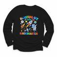 Blasting Off Into Kindergarten Back To School Boys Kid Youth Long Sleeve Tee Blasting Off Into Kindergarten Back To School Boys Kid Youth Long Sleeve Tee