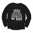 Bruh We Back Happy First Day Of School Back To School Kids Youth Long Sleeve Tee