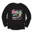 Bruh We Back School Custodians Pencil Back To School Youth Long Sleeve Tee