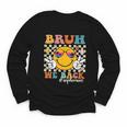 Bruh We Back Sophomore Retro Back To School Boys Girls Kids Youth Long Sleeve Tee