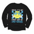 Bruh It's My First Day Of 2nd-Grade Back To School Kids Boys Youth Long Sleeve Tee