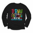Bruh It's My First Day Of Junior Back To School Youth Long Sleeve Tee
