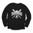 Bulldogs Baseball Back To School Spirit Youth Long Sleeve Tee