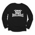 Bulldogs Mascot Back To School Team Spirit Youth Long Sleeve Tee Bulldogs Mascot Back To School Team Spirit Youth Long Sleeve Tee