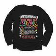 Cafeteria Manager School Cafeteria Crew Back To School Youth Long Sleeve Tee Cafeteria Manager School Cafeteria Crew Back To School Youth Long Sleeve Tee