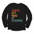 Chaos But Make It Academic Retro Back To School Youth Long Sleeve Tee Chaos But Make It Academic Retro Back To School Youth Long Sleeve Tee