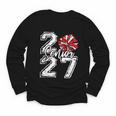 Class Of 2027 Cheer Red Senior 2027 Back To School Youth Long Sleeve Tee Class Of 2027 Cheer Red Senior 2027 Back To School Youth Long Sleeve Tee