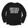 Class Of 2030 Back To School Graduation Senior Youth Long Sleeve Tee