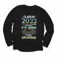 Class 2033 Gaming 6th Grade Level Unlocked Back To School Youth Long Sleeve Tee