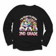 Crush 2nd Grade Girls Back To School Unicorn First Day Cute Youth Long Sleeve Tee