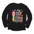 Cute My 1st Day Of Third Grade Pencil Back To School Girls Youth Long Sleeve Tee