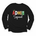Cute Admin Squad Crew Team Back To School Office Staff Team Youth Long Sleeve Tee