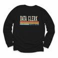 Data Clerk Week Retro Vintage Back To School Day Youth Long Sleeve Tee Data Clerk Week Retro Vintage Back To School Day Youth Long Sleeve Tee