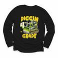 Diggin 4th Grade Bulldozer Back To School Youth Long Sleeve Tee Diggin 4th Grade Bulldozer Back To School Youth Long Sleeve Tee