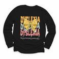 Dyslexia Interventionist Groovy Coquette Bow Back To School Youth Long Sleeve Tee Dyslexia Interventionist Groovy Coquette Bow Back To School Youth Long Sleeve Tee