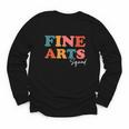 Fine Arts Squad Boho Cute Back To School Fine Arts Youth Long Sleeve Tee