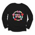 First Day Of 4th Grade Friendship Bracelet Back To School Youth Long Sleeve Tee