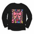 First Day Of 5th Grade Coquette Back To School Girls Kids Youth Long Sleeve Tee First Day Of 5th Grade Coquette Back To School Girls Kids Youth Long Sleeve Tee
