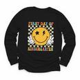 First Day Of Kindergarten Retro Back To School Girls Kids Youth Long Sleeve Tee First Day Of Kindergarten Retro Back To School Girls Kids Youth Long Sleeve Tee