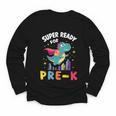 First Day Pre-K Back To School Dinosaur Youth Long Sleeve Tee First Day Pre-K Back To School Dinosaur Youth Long Sleeve Tee