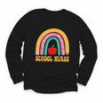 First Day Of School Nurse Back To School Rainbow Pencil Youth Long Sleeve Tee