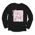 First Grade Coquette Bow Pink Preppy Back To School Girls Youth Long Sleeve Tee First Grade Coquette Bow Pink Preppy Back To School Girls Youth Long Sleeve Tee