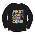 First Grade Here I Come Unicorn Back To School Youth Long Sleeve Tee