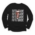 Football Fifth Grade First Day Of 5th Grade Back To School Youth Long Sleeve Tee Football Fifth Grade First Day Of 5th Grade Back To School Youth Long Sleeve Tee