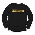 Freshman 9th Grade Back To School First Day Juneteenth Afro Youth Long Sleeve Tee