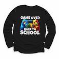 Game Over Back To School Gaming Controller Kids Gamer Youth Long Sleeve Tee