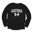 Gators High School Coquette Bow Gator Back To School Youth Long Sleeve Tee