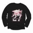 Girls Class Of 2027 Back To School Senior 2027 Coquette Bow Youth Long Sleeve Tee Girls Class Of 2027 Back To School Senior 2027 Coquette Bow Youth Long Sleeve Tee
