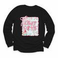 Girls Kindergarten Coquette Bow Pink Preppy Back To School Youth Long Sleeve Tee