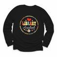 Groovy Librarian School Library Assistant Day Back To School Youth Long Sleeve Tee Groovy Librarian School Library Assistant Day Back To School Youth Long Sleeve Tee