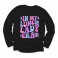 Groovy In My Lunch Lady Era Cafeteria Back To School Youth Long Sleeve Tee Groovy In My Lunch Lady Era Cafeteria Back To School Youth Long Sleeve Tee