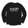 Groovy Parent Educator Back To School Youth Long Sleeve Tee Groovy Parent Educator Back To School Youth Long Sleeve Tee