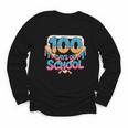 Happy 100 Days Of School Baseball Drip For Kids Teachers Youth Long Sleeve Tee Happy 100 Days Of School Baseball Drip For Kids Teachers Youth Long Sleeve Tee