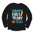 Happy First Day Of 4th Grade Student Back To School Youth Long Sleeve Tee Happy First Day Of 4th Grade Student Back To School Youth Long Sleeve Tee