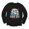 Happy First Day Of School Goose Cute Duck Back To School Youth Long Sleeve Tee Happy First Day Of School Goose Cute Duck Back To School Youth Long Sleeve Tee