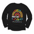 Happy First Day Of School Nurse Rainbow Back To School Youth Long Sleeve Tee Happy First Day Of School Nurse Rainbow Back To School Youth Long Sleeve Tee