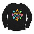 Happy To See Your Face Colorful Ball Back To School Youth Long Sleeve Tee