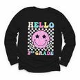 Hello 2nd Grade Groovy Back To School Second Grade Girls Kid Youth Long Sleeve Tee Hello 2nd Grade Groovy Back To School Second Grade Girls Kid Youth Long Sleeve Tee