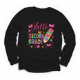 Hello Second Grade Colorful Pencil Tie Dye Back To School Youth Long Sleeve Tee Hello Second Grade Colorful Pencil Tie Dye Back To School Youth Long Sleeve Tee
