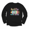 Hello Third Grade Back To School Pencil Tie Dye 3rd Grade Youth Long Sleeve Tee Hello Third Grade Back To School Pencil Tie Dye 3rd Grade Youth Long Sleeve Tee