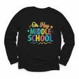 Hey Middle School First Day Back To School Students Youth Long Sleeve Tee