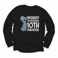Highly Koalafied 10th Grader Koala Back To School Youth Long Sleeve Tee Highly Koalafied 10th Grader Koala Back To School Youth Long Sleeve Tee