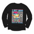 I Hit 100 Days Of School 67 Drip Baseball Boys Kids Youth Long Sleeve Tee