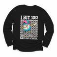 I Hit 100 Days Of School Baseball Ice Cream Drip Boys Girls Youth Long Sleeve Tee I Hit 100 Days Of School Baseball Ice Cream Drip Boys Girls Youth Long Sleeve Tee