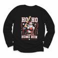 Ho Ho Home Run Baseball Christmas Holiday Sports Santa Youth Long Sleeve Tee Ho Ho Home Run Baseball Christmas Holiday Sports Santa Youth Long Sleeve Tee