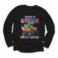 I'm Ready To Crush Kindergarten Dinosaur Dino Back To School Youth Long Sleeve Tee